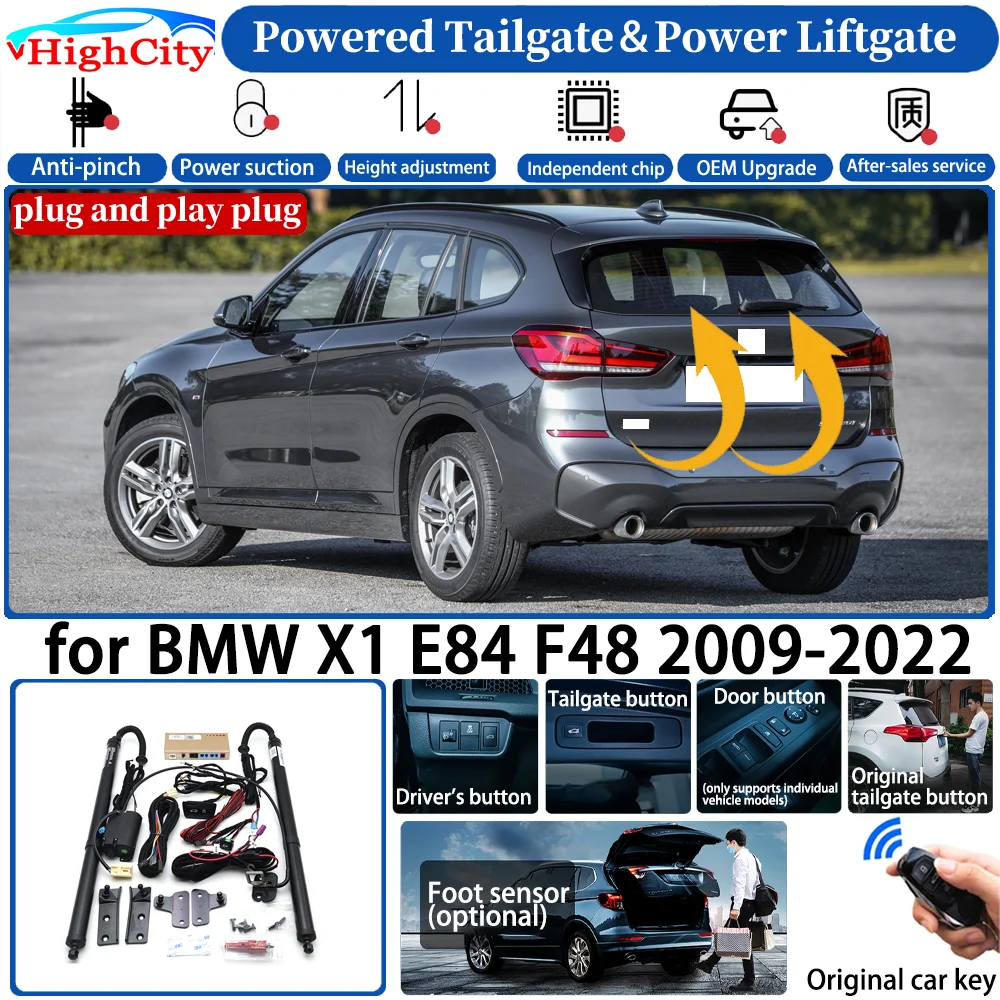 for BMW X1 E84 F48 2009-2022 Automatic Smart Powered Tailgate Power Liftgate System Intelligent Strut Trunk Opener Lift Kit