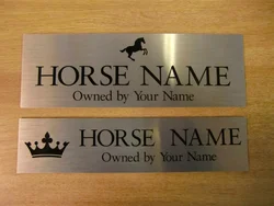 Customized Composite aluminum-plastic panel Horse / Pony Stable Door Sign / Name Plate /Plaque