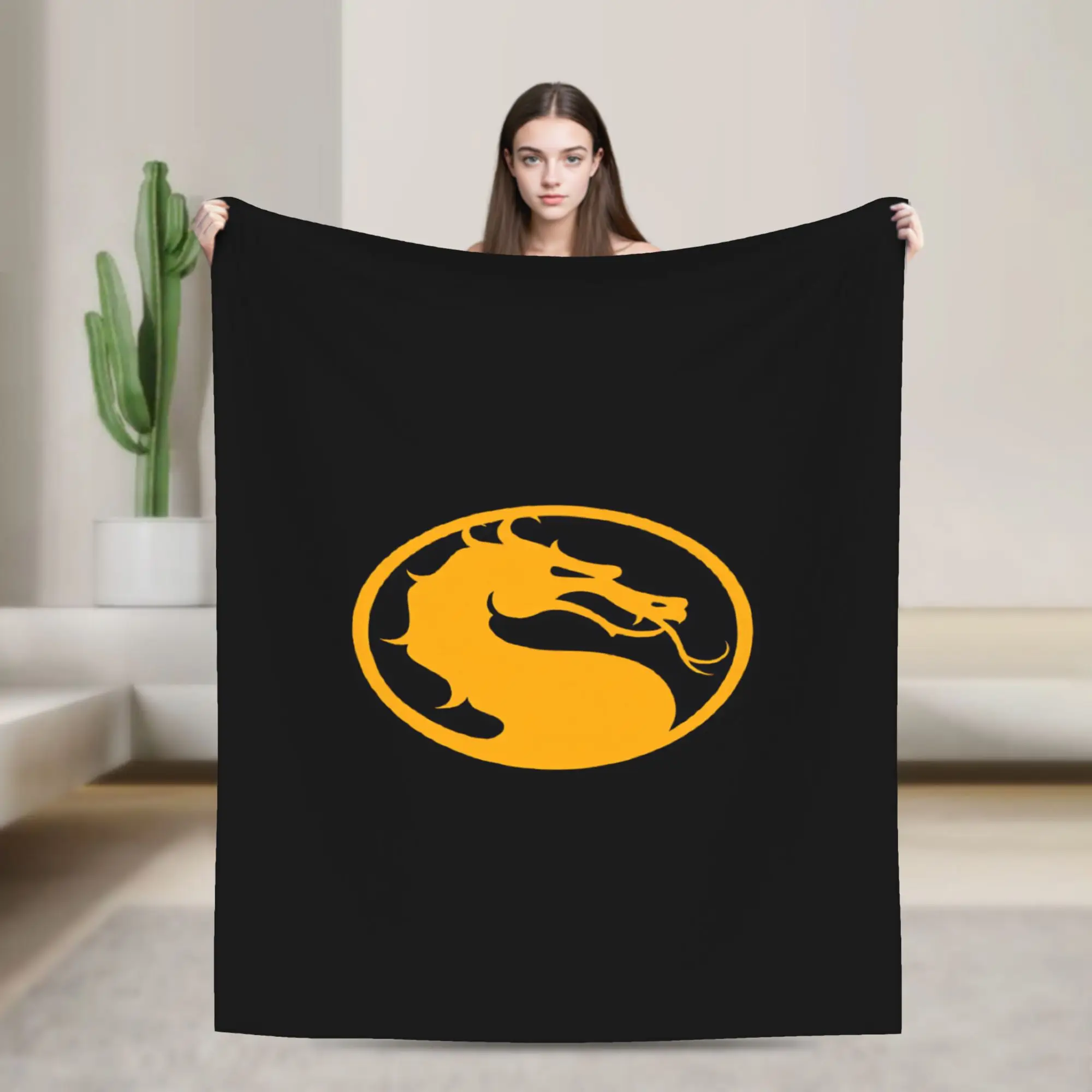 M-Mortal Kombat  Blanket Quality Warm Soft  Throw Blanket Winter Travel Office Couch Chair Comfortable Bedspread
