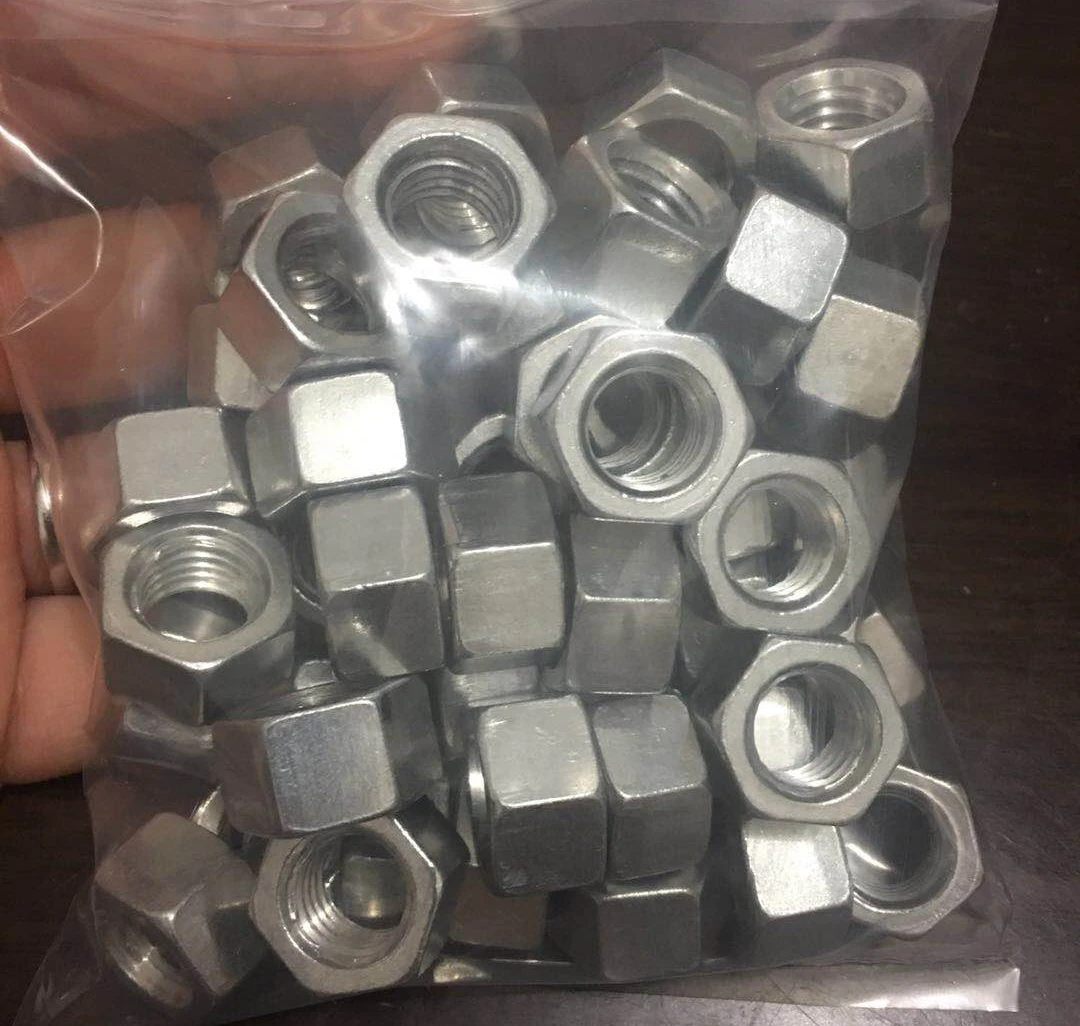 Aluminium Alloy Hexagonal Nuts M2/M2.5/M3/M4~M14/M16/M20/#4-40/#6/#8/#10 Colored Aluminum Nut Assembly Nut American