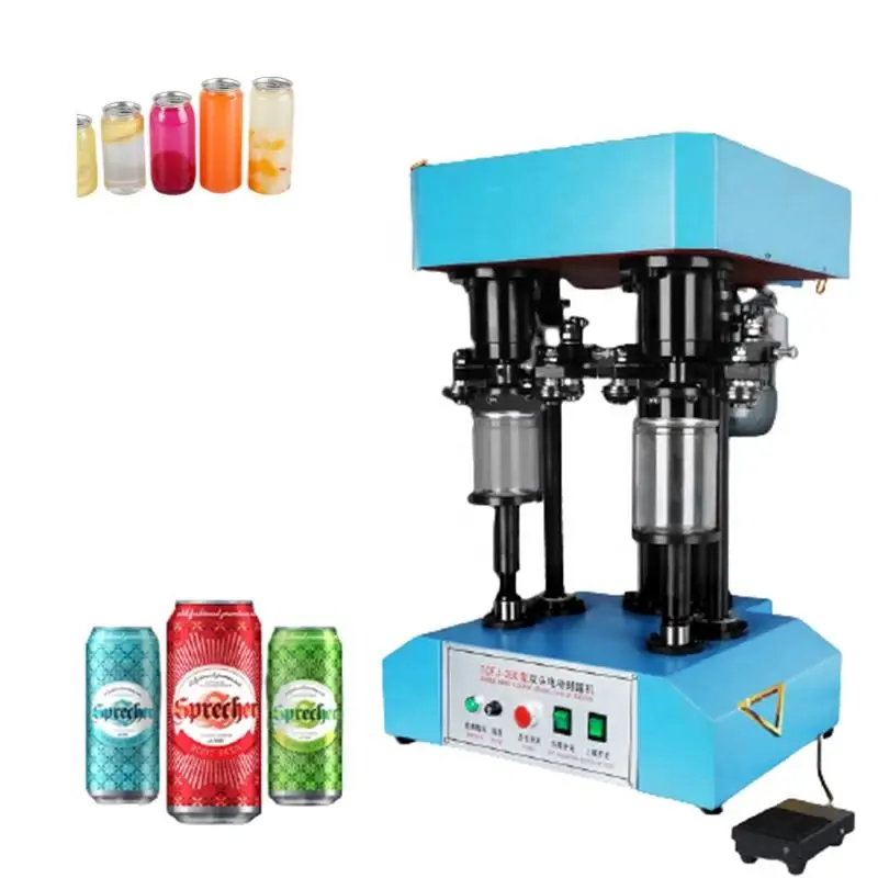 Cans Beverage Tin Can Juice Soft Drinks Making Canning Sealing Machine semi-automatic cans sealing machine