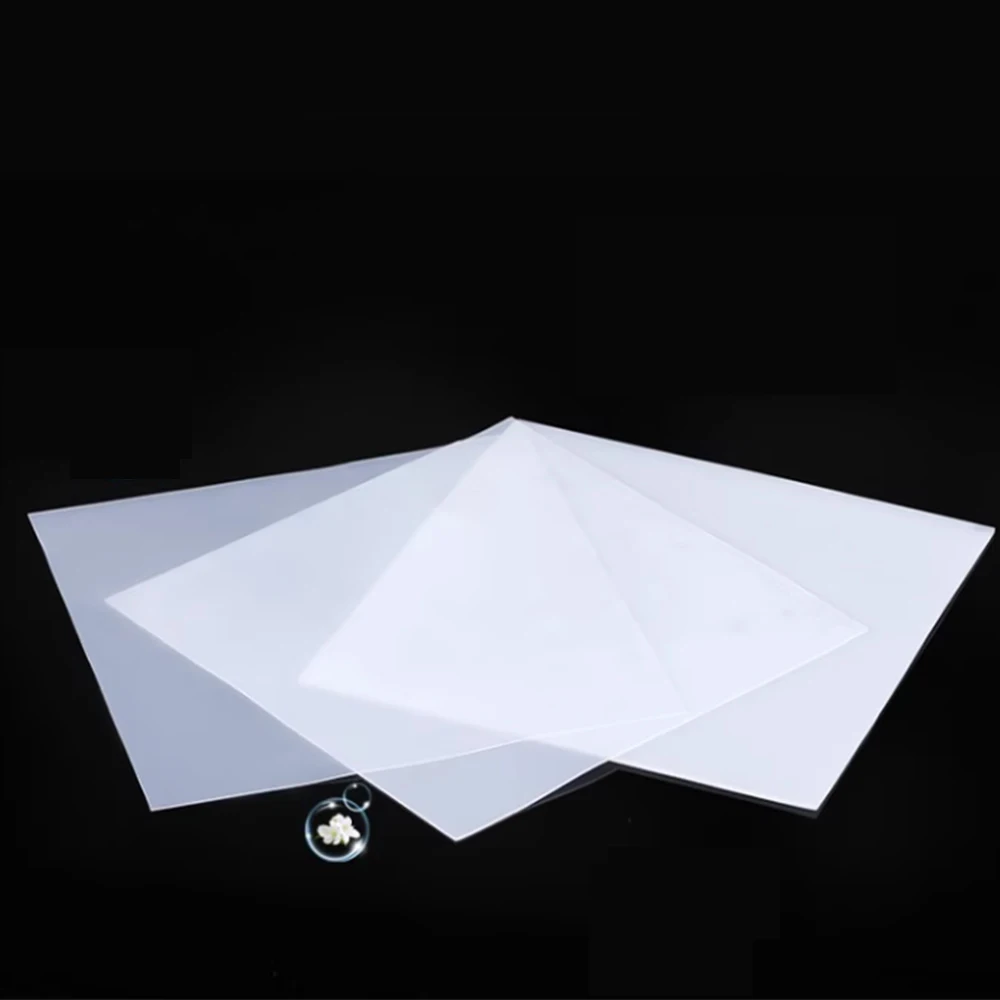1Pcs No Peculiar White Translucen Silicone Rubber Sheet High Temp Resistance Food Grade Silica Gel Plate 100x100 200x200 1000mm