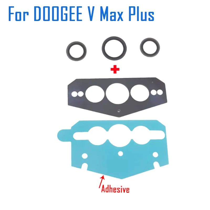 New Original DOOGEE V Max Plus Rear Main Sub Lens Flash Lens Glass Cover With Adhesive For DOOGEE V Max Plus Smart Phone