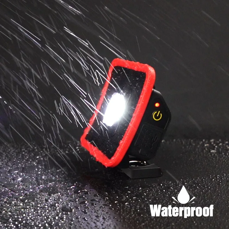 Portable LED Work Light USB Rechargeable Stand Magnet Lantern Hook Camping Flood Lamp Built-in Battery Power Bank Torch Job Site