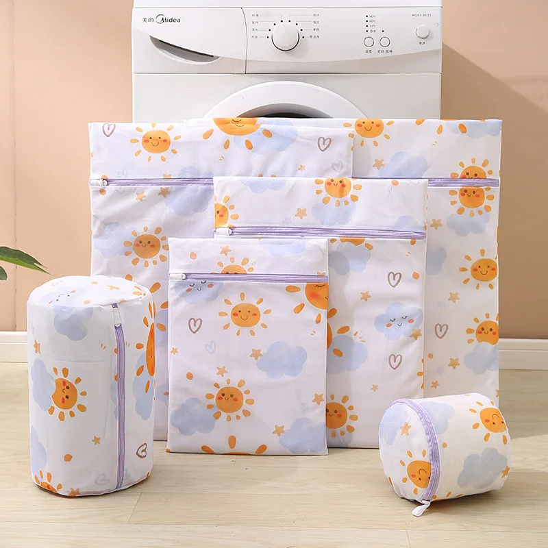 2Pcs Mesh Laundry Bag Polyester Dirty Laundry Wash Bags Fine Net Laundry Basket Laundry Bags for Washing Machines Mesh Bra Bag