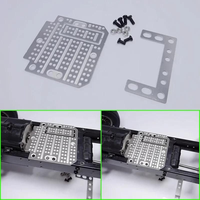 Disco de pulido de metal, mecanismo de dirección instalable para camión RC Tamiya 1/14, para Scania, para Volvo, piezas de bricolaje para coche