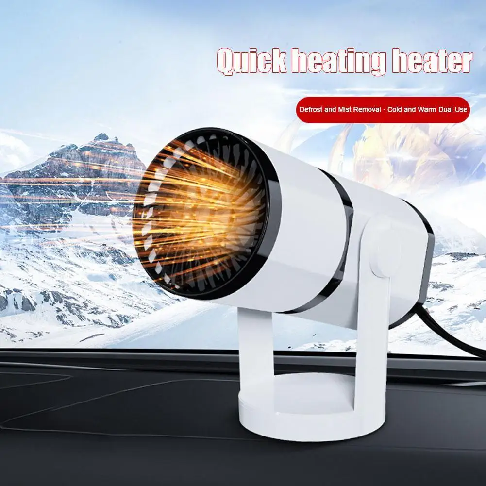 12V 150W Quick Heating Car Heater Fans Electric Cooling Windshield Defroster Defogging Demister Anti-Fog Prestart Preheater