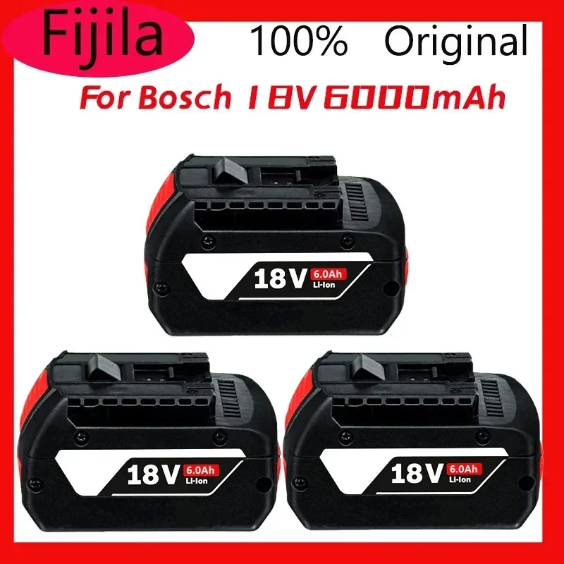 

for Bosch GBA 18V 6.0Ah Lithium Battery BAT609 BAT610G BAT618 BAT618G 17618-01 BAT619G BAT622 SKC181-202L +charger