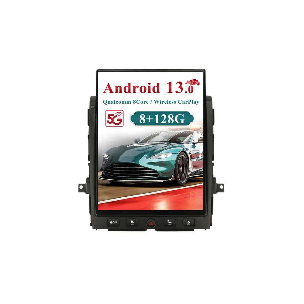 15,6 Zoll Vertikalbildschirm-Autoradio für Nissan Titan 2016-2019 Android 13 Plug & Play Hi-Fi Radio Wireless CarPlay Android Auto