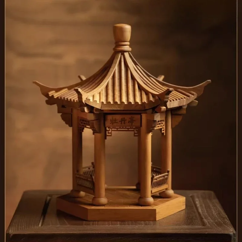 Building block ancient building model ornament hand-built bucket arch teaching aids gift
