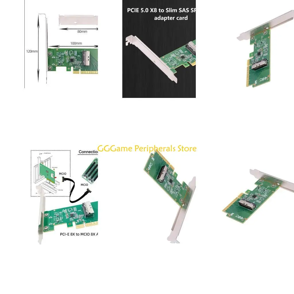 

U55B Portable PCIE 5.0 to MICO 8I Expansion Card for Data Transfer MICO 8I Converters Card for PC Desktop Accessories