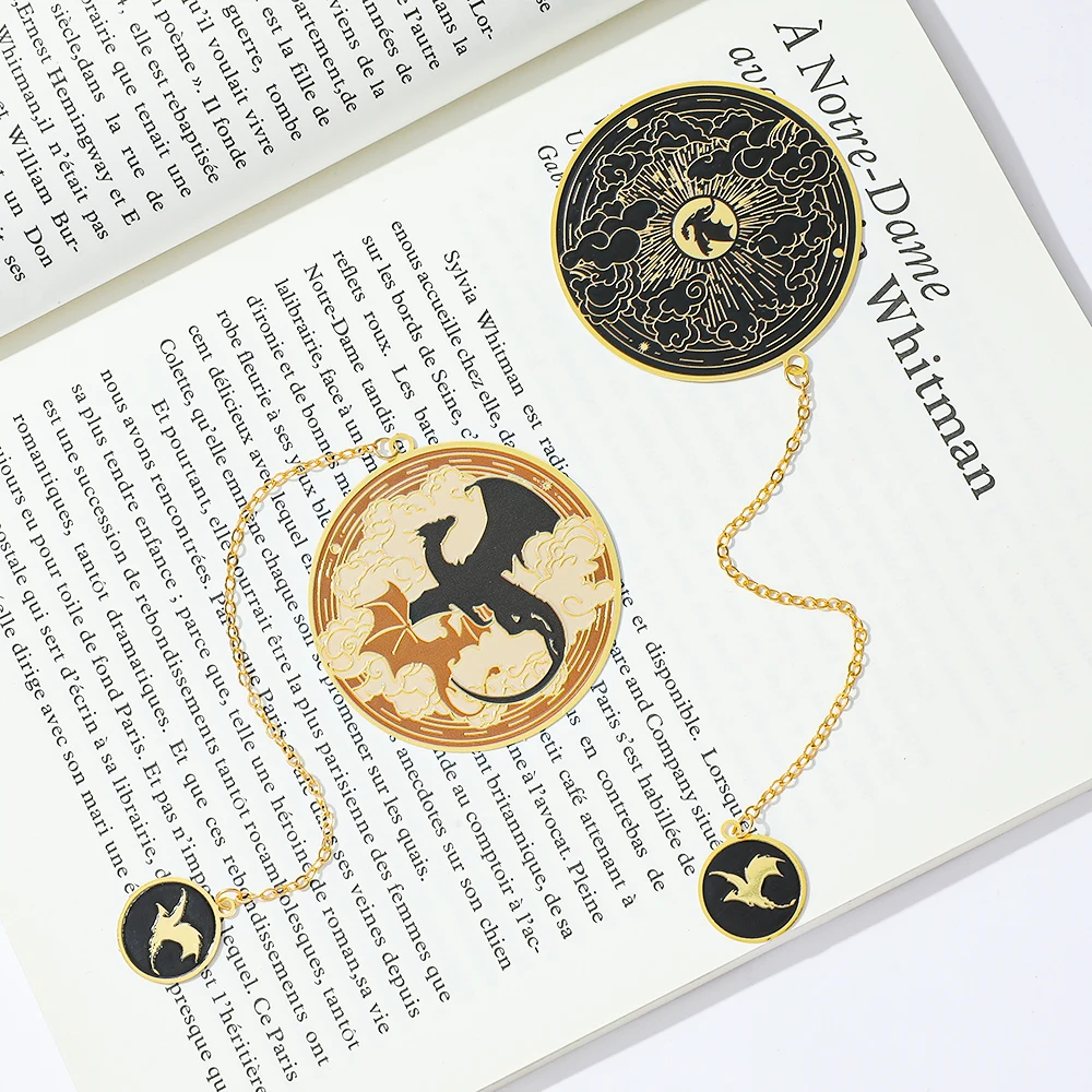 

Металлическая закладка Empyrean с драконом