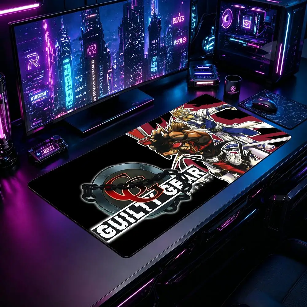 Gaming Mouse Pad GGuilty Gear Mouse Pad XXL Large Desk Mat Non-Slip Rubber Extended Mousepad for PC Laptop Setup