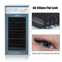 Yelix Ellipse Flat Eyelash Extension Soft Cashmere Lashes Split-tips Mix Lash Extensions For Professionals Individual Eyelashes