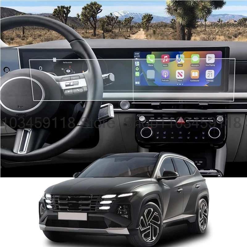 Pellicola Protettiva in TPU per Schermo di Navigazione Hyundai Tucson 2024- 2025, 12,3 Pollici, AntiGraffio