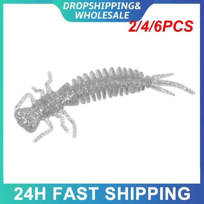 2/4/6PCS 1.2g 3g 7g Soft Insect Bait Stimulating Bite For Sea And Freshwater Fishing Silicone Soft Bait Realistic