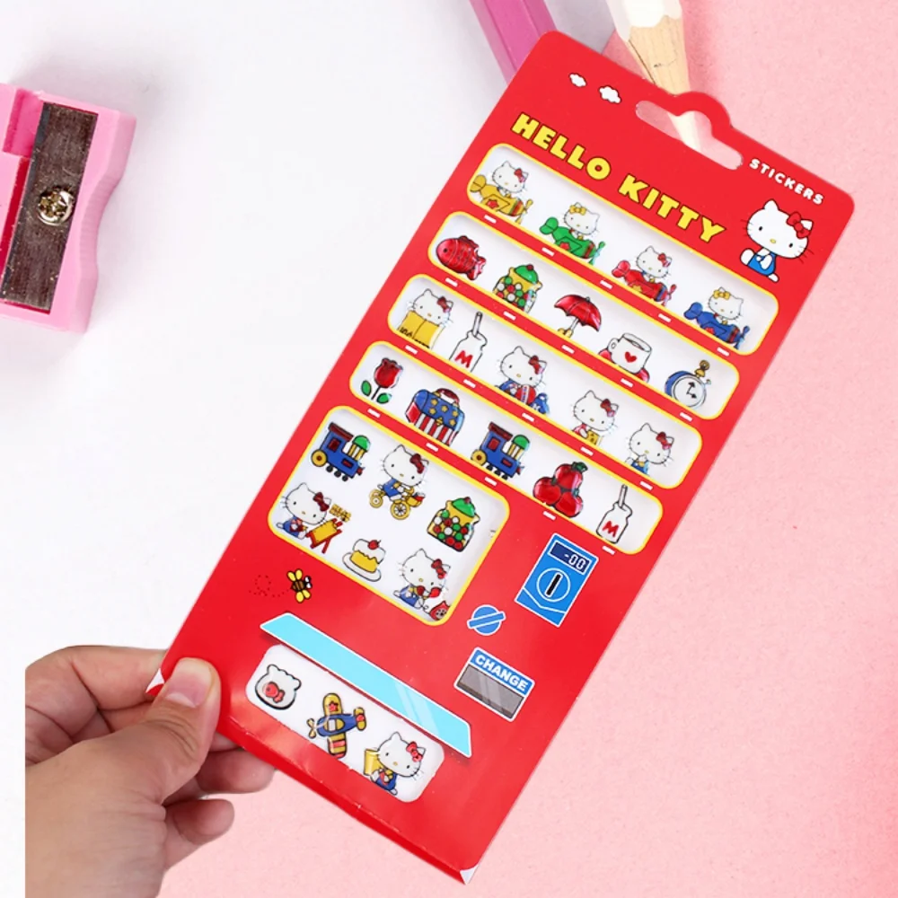 Genuino Anime Sanrio Adesivi Hello Kitty Cinnamoroll Fai da Te per Laptop Bagagli Skateboard Telefono Cartoon Decalcomanie Ragazze Giocattolo Regali