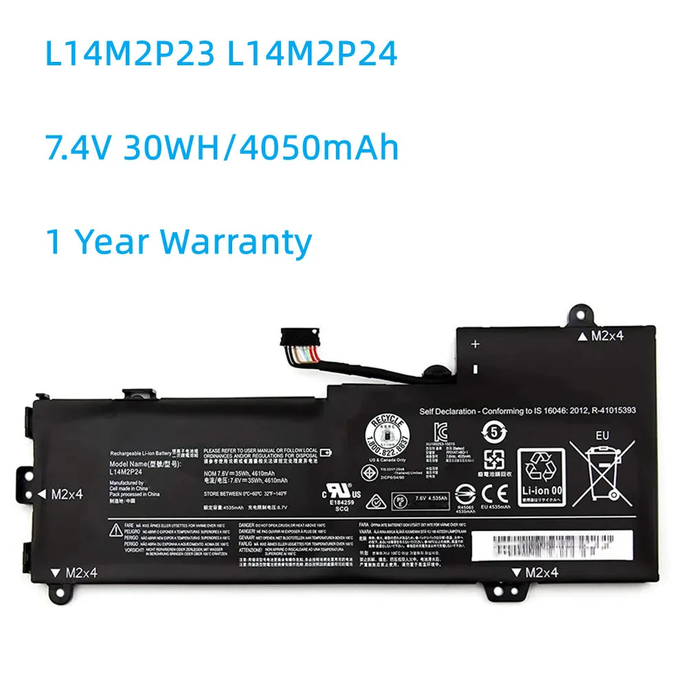 

7.4V 30WH L14L2P22 L14S2P22 L14M2P23 L14M2P24 Laptop Battery For Lenovo IdeaPad U31 U30 E31-80 E31-70 Series