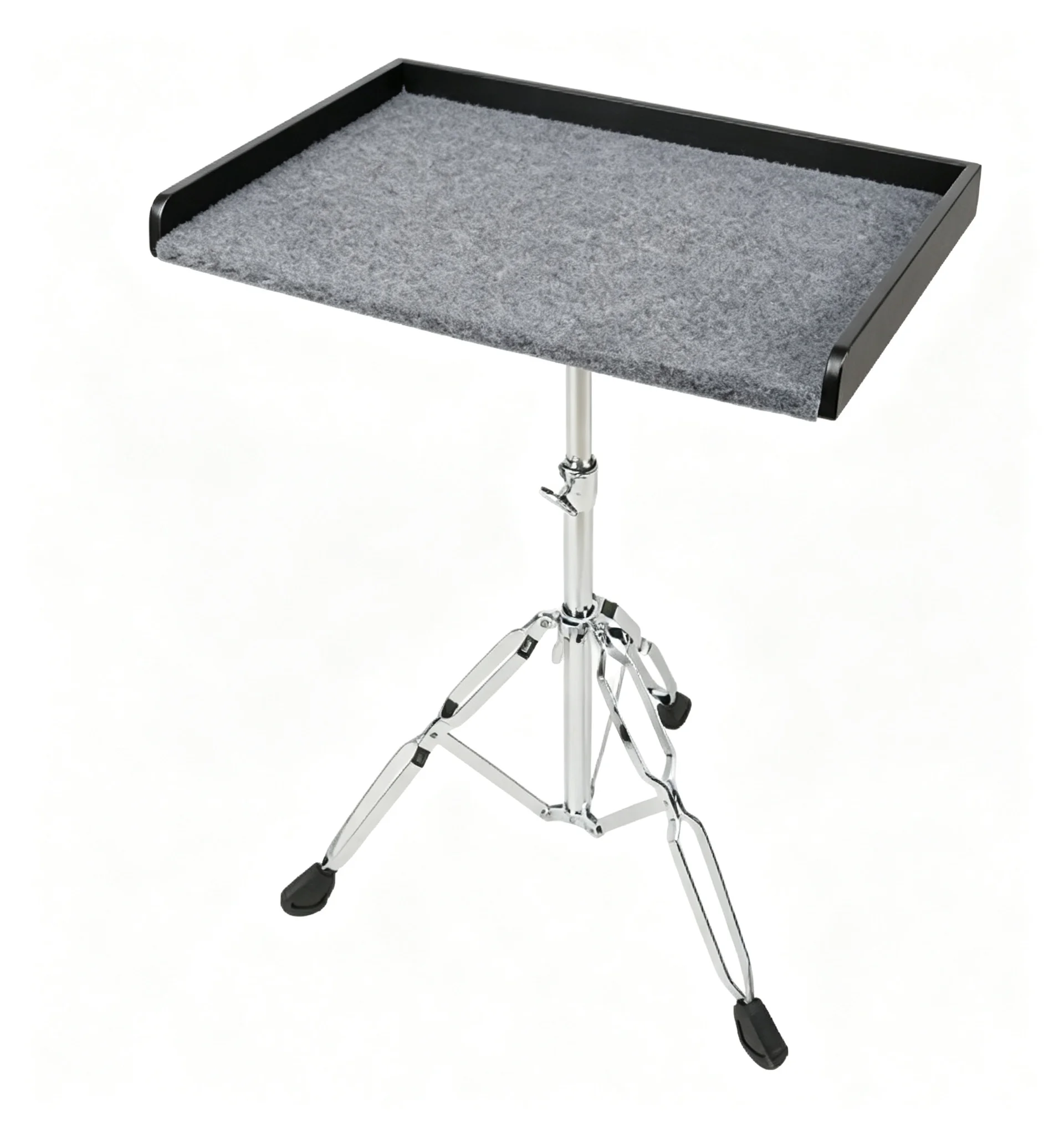 Percussion Tray with Stand, Drum Workstation Holder for Drum Sticks & Mallets, Musical Instrument Storage Tray