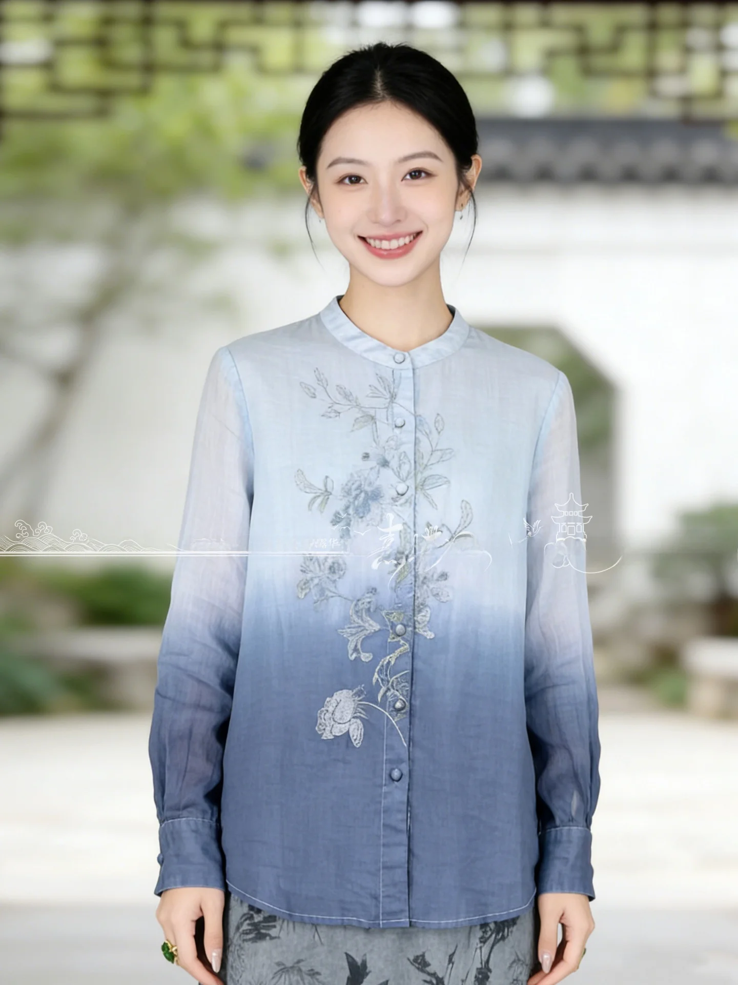 

Новинка: женский летний топ из шелка с вышивкой в ретро-китайском стиле, воротник-стойка, приталенный крой, яркие цвета