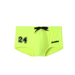 New aussiebum low-rise boxer swimming trunks seaside printed letters sports casual quick-drying men's swimming trunks