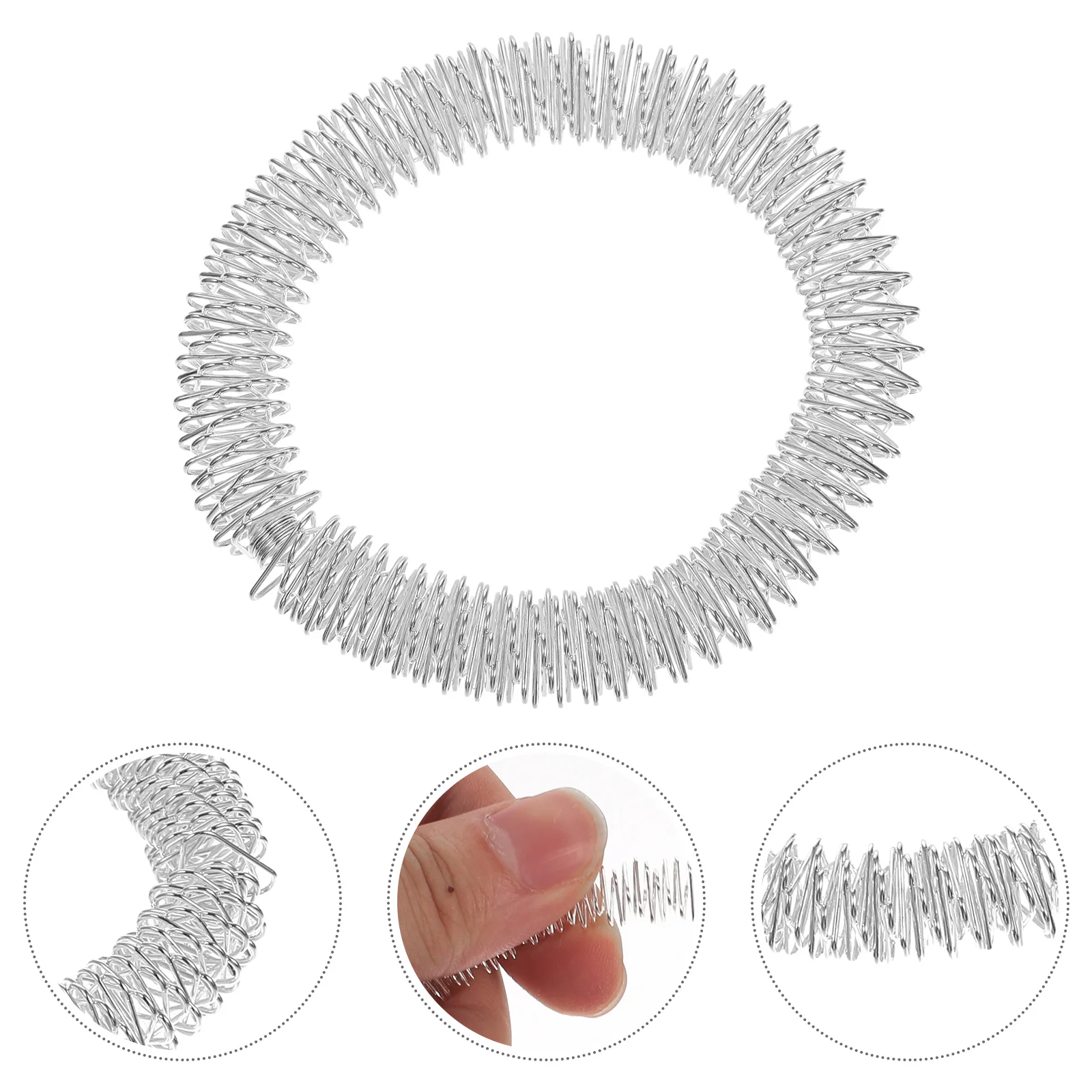 2 шт., массажные кольца на запястье, металлические кольца для акупрессуры для ручной терапии, инструмент для облегчения китайской медицины для компьютерных пользователей