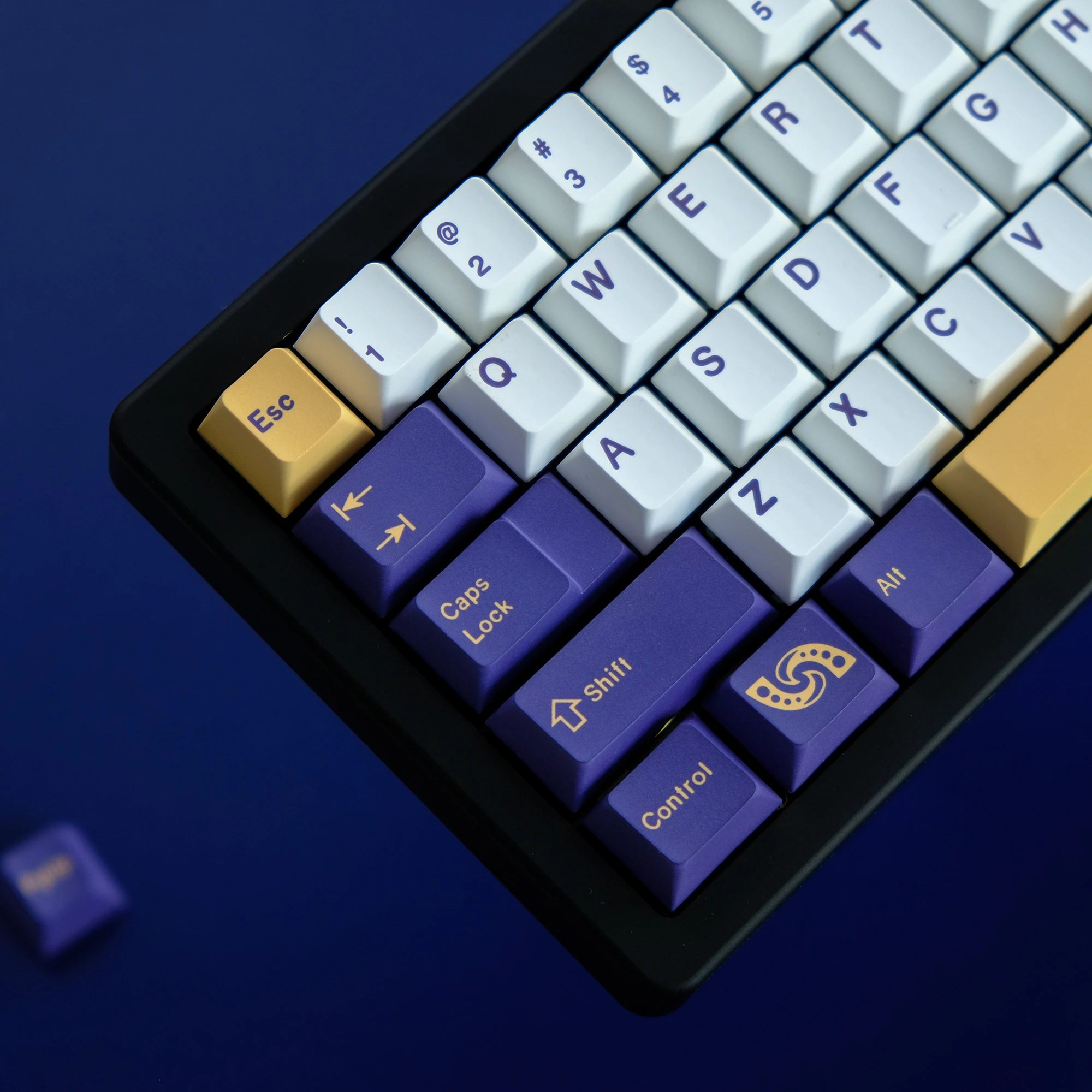 129 Keys GMK Tako Theme PBT Keycap Sublimation Process Japanese Radical Cherry Profile  Purple for Kechanical Keyboard