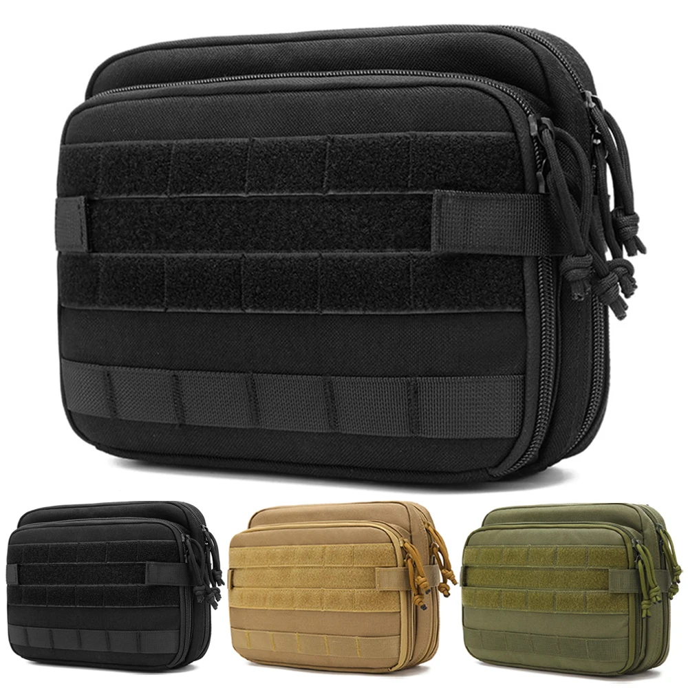 Tactical Molle Admin Pouch Multifunctional Tactical Fanny Pack for Men EDC EMT Utility Gear Organizer Outdoor Hunting Bag