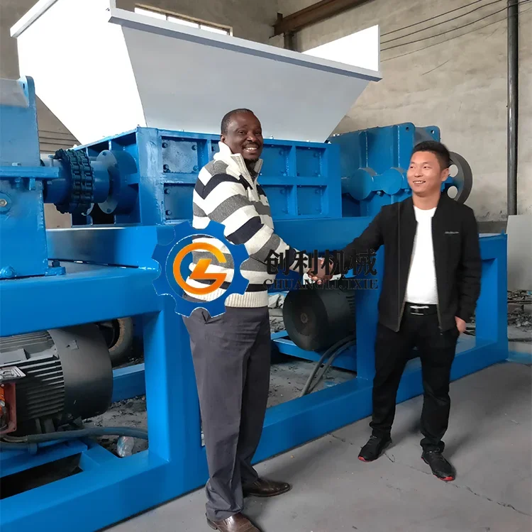 Two Shaft Automatic High Efficiency Hard Plastic Bumper Crusher Shredder Mini Roller Scrap Metal Shredder