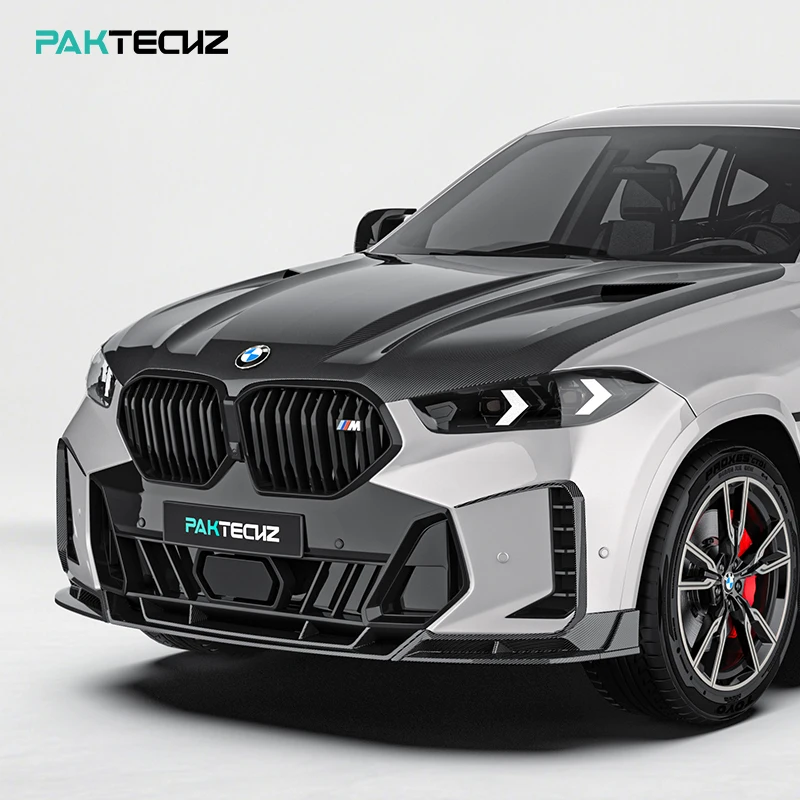 

Комплект обвеса Paktechz из сухого карбона: передний сплиттер для BMW X6 G06 LCI 2023 - 2025