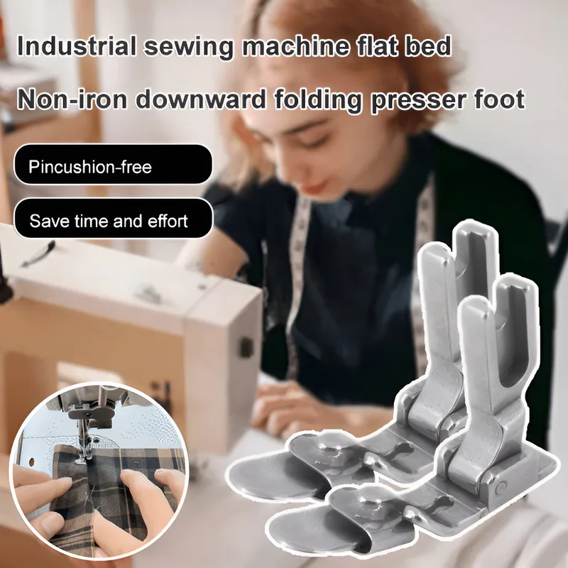 

Flat Iron-Free Downward Folded Hem Presser