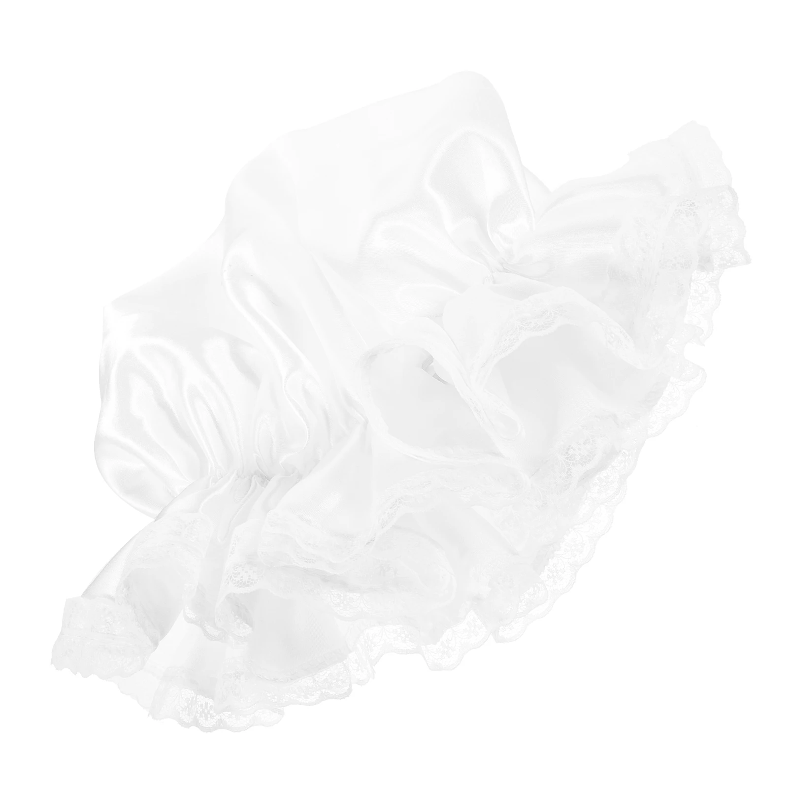 

White Maid Hat Women Party Accessories Cosplay Costume Props Lace Durable Lightweight Stage Birthday Role Play Hats Women