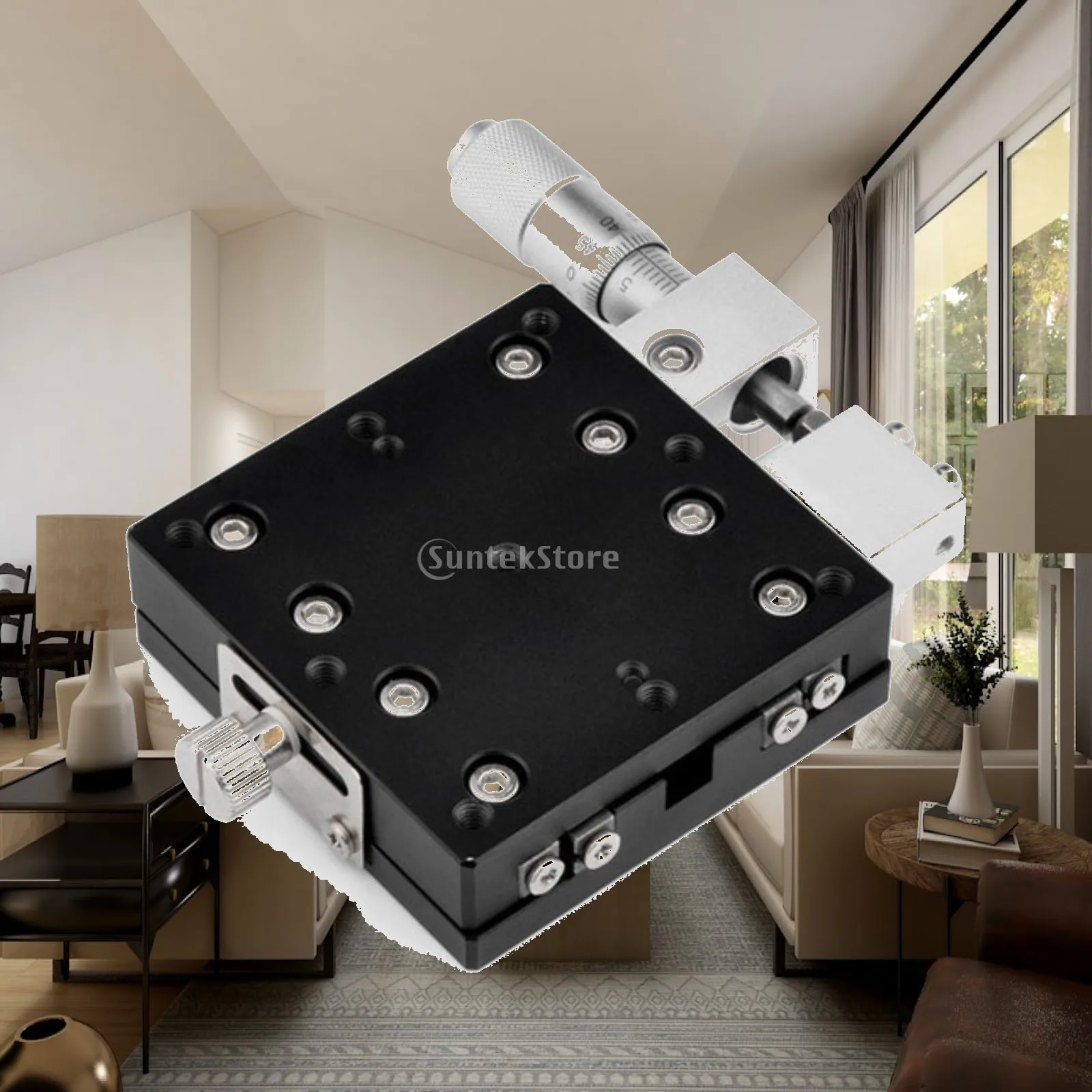 Manual Sliding Stage Precision Manual Displacement Platform Stable Rigid for Laboratory, Workbench