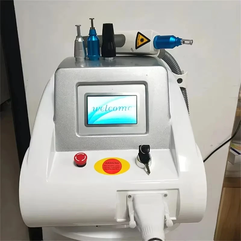 

Machine laser portable pour détatouage, CE, Q Switch, Nd yag, 1064nm, 532nm, 1320nm, blanchiment de la peau, élimination des pig