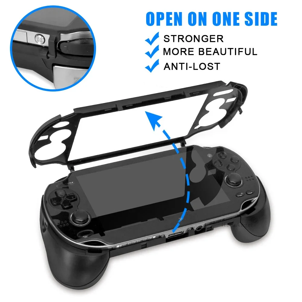 Black Replacement Hand Grip Joypad Stand Case with L2 R2 Trigger Button For PS VITA 1000/PSV1000/PS Vita1000 Game Accessories