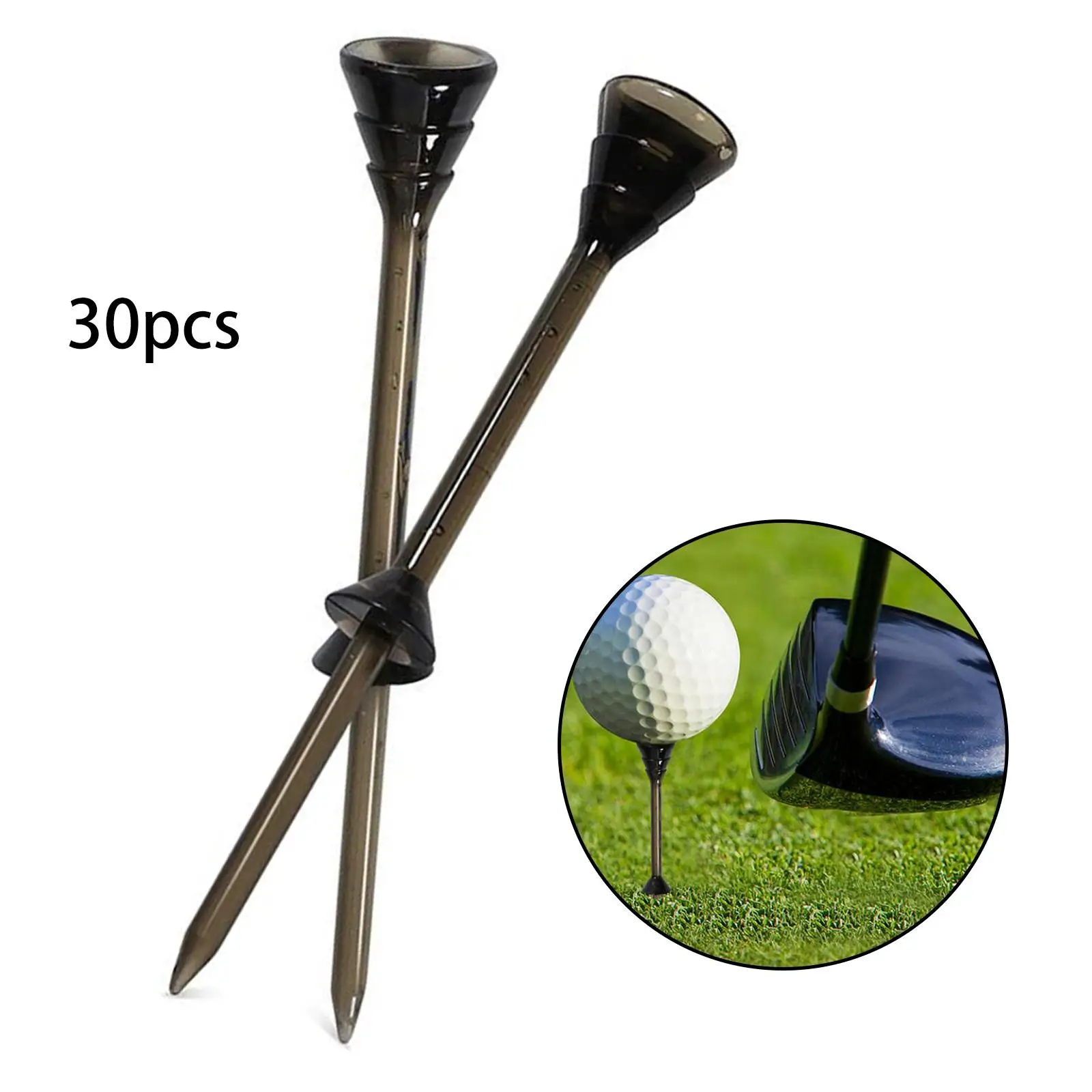 30Pcs Golf Club Tees Lange 83mm Zubehör Training Unzerbrechlich Ausbildung Praxis Professionelle Anfänger Stabile Golf Unten Tees