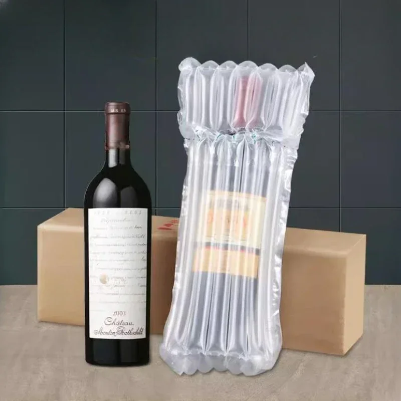 Red Wine Gas Column Bag Buffer Shockproof Fall Prevention Transport Packing Gas Column Bags Package Express Inflation Pack Pouch