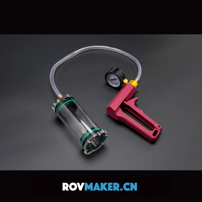 ROVMAKER M10 M8 Hand Operated Vacuum Pump Sealed Chamber Air Tightness Test For Underwater ROV AUV AOV