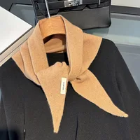 100% Wool Winter Scarf For Women Long Warm Cashmere Scarves Hijab Solid Lady Shawl Wrap Female Pashmina Bandana Head Scarfs New 4
