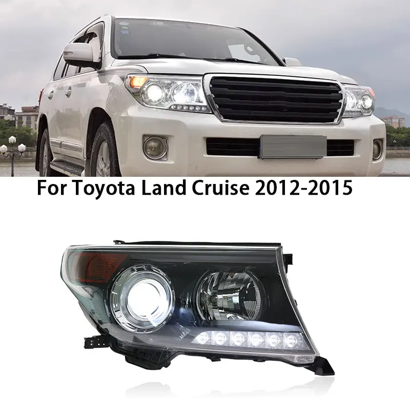 

Автомобильные передние фары для Toyota Land Cruiser 2016-2020 Lc200 Drl, передняя фара, светодиодная Биксеноновая лампа, противотуманные фары, тюнинг автомобильных аксессуаров