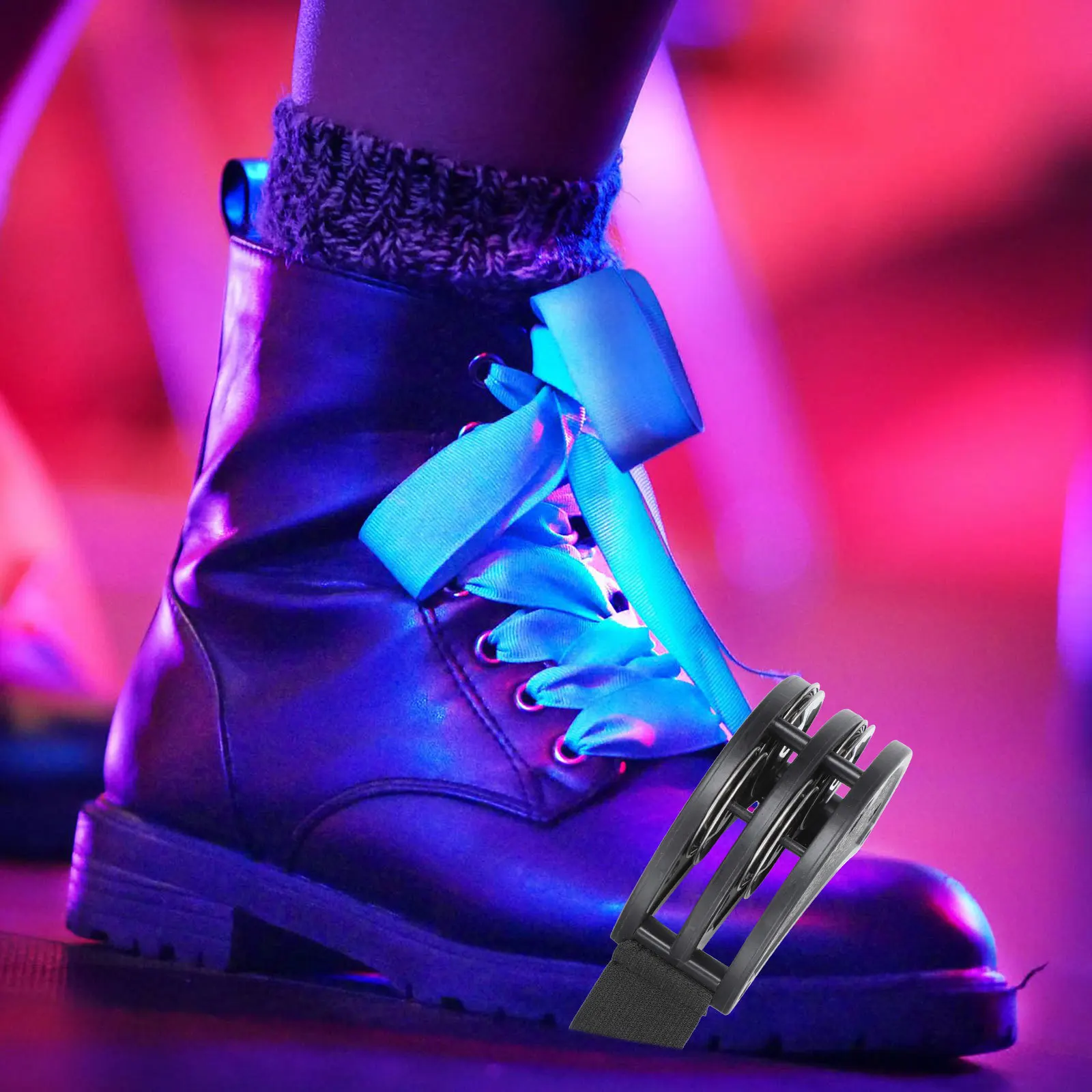 

Half Moon Foot Bell Adjustable Strap Durable Metal Jingle Bells Comfortable Instep Rhythm Creator Stage Performance