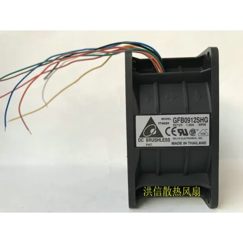 

Delta Electronics GFB0912SHG SP00 DC 12V 1.56A 90x90x50mm 8-Wire Server Cooling Fan