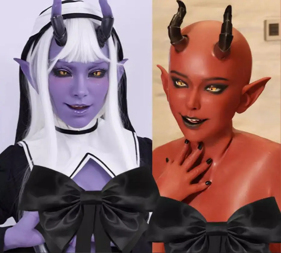 (LILITH) Crossdressing Full Set Silicone Cosplay Kigurumi Male To Female Mask With Suit Fake Eyes Transgender Drag Queen