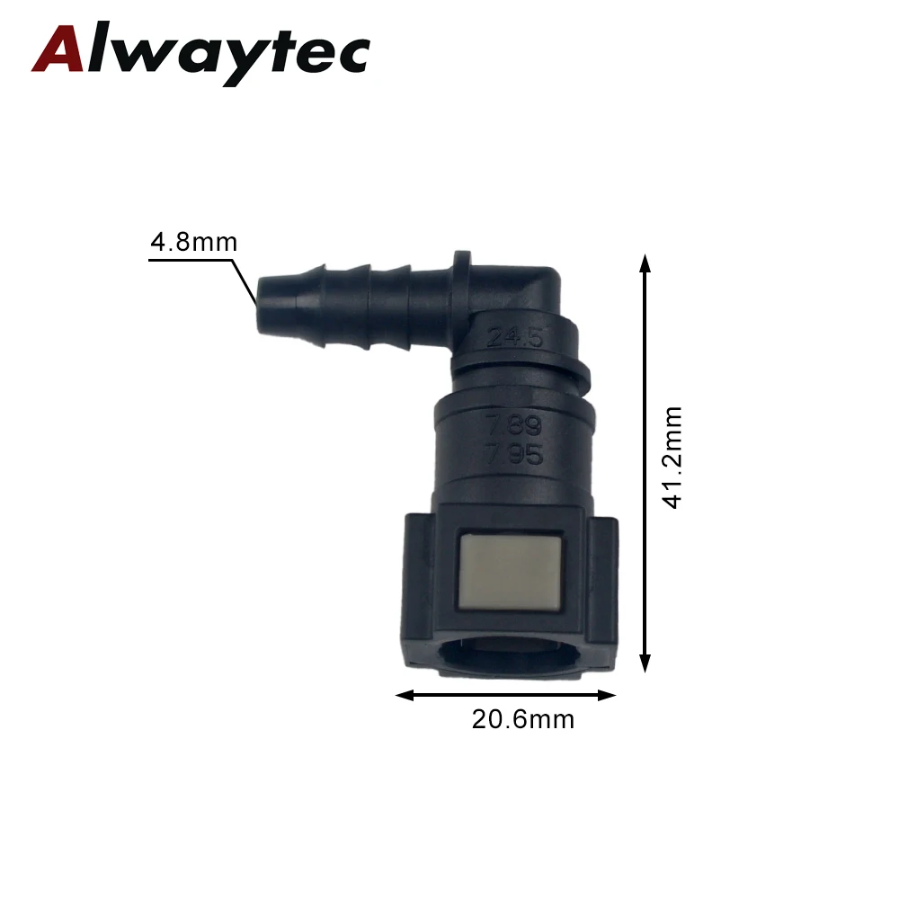 Auto Kraftstoff Linie Schnell Verbinden Schlauch Koppler ID8 7,89 Gummi Nylon Öl Linie Rohr Adapter Trennen Release Schlauch Anschluss für Auto – Detail 8