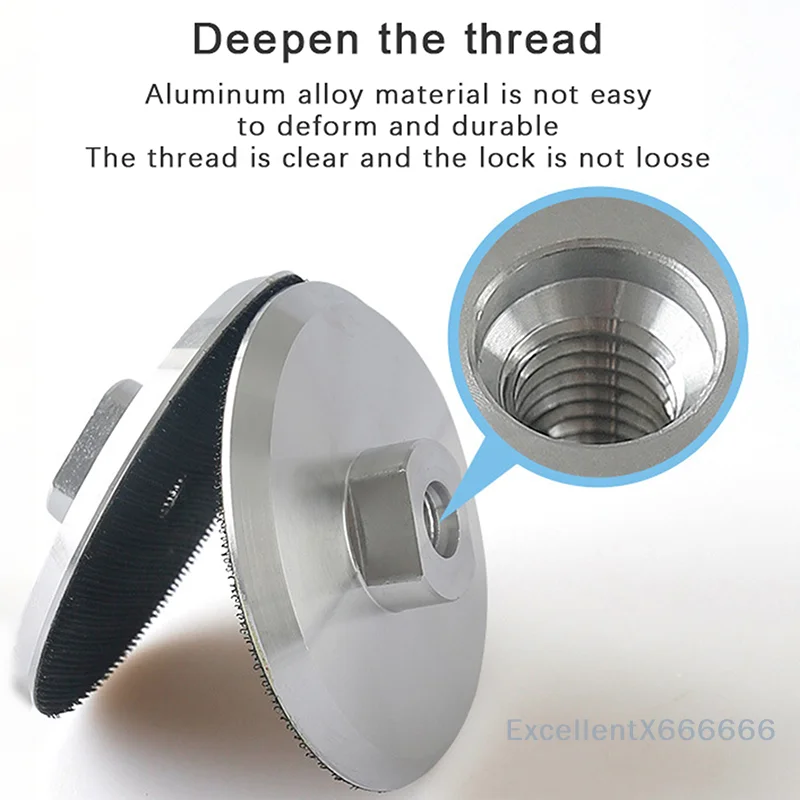 1PC 4 pollici M14 Ecoflow Festool Strumenti Accessori Backer Pad Per Tampone di Lucidatura Del Diamante Base In Alluminio Supporto di Supporto