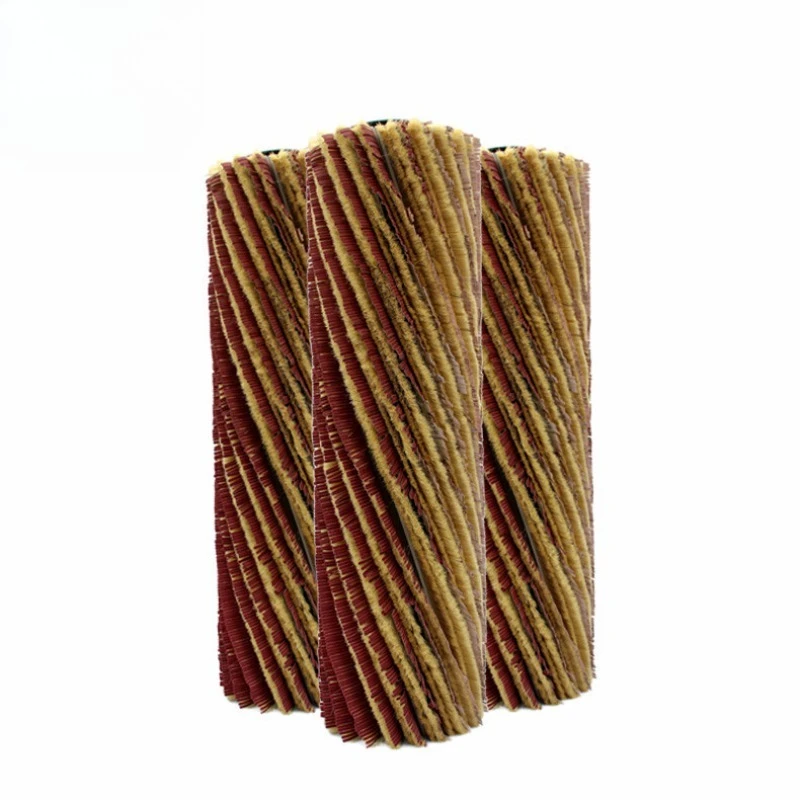 Sanding machine sisal emery brush roller dust removal woodworking machinery sisal strip brush nylon sander