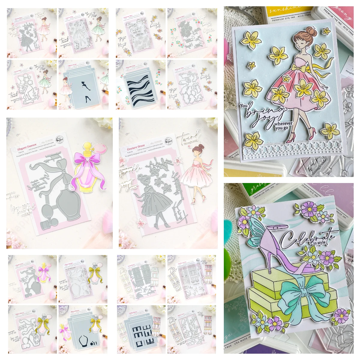 

Fragrance Notes Metal Cutting Dies Stamps Stencil Stencils For DIY Scrapbook Diary Decoration Greeting card Embossing Template