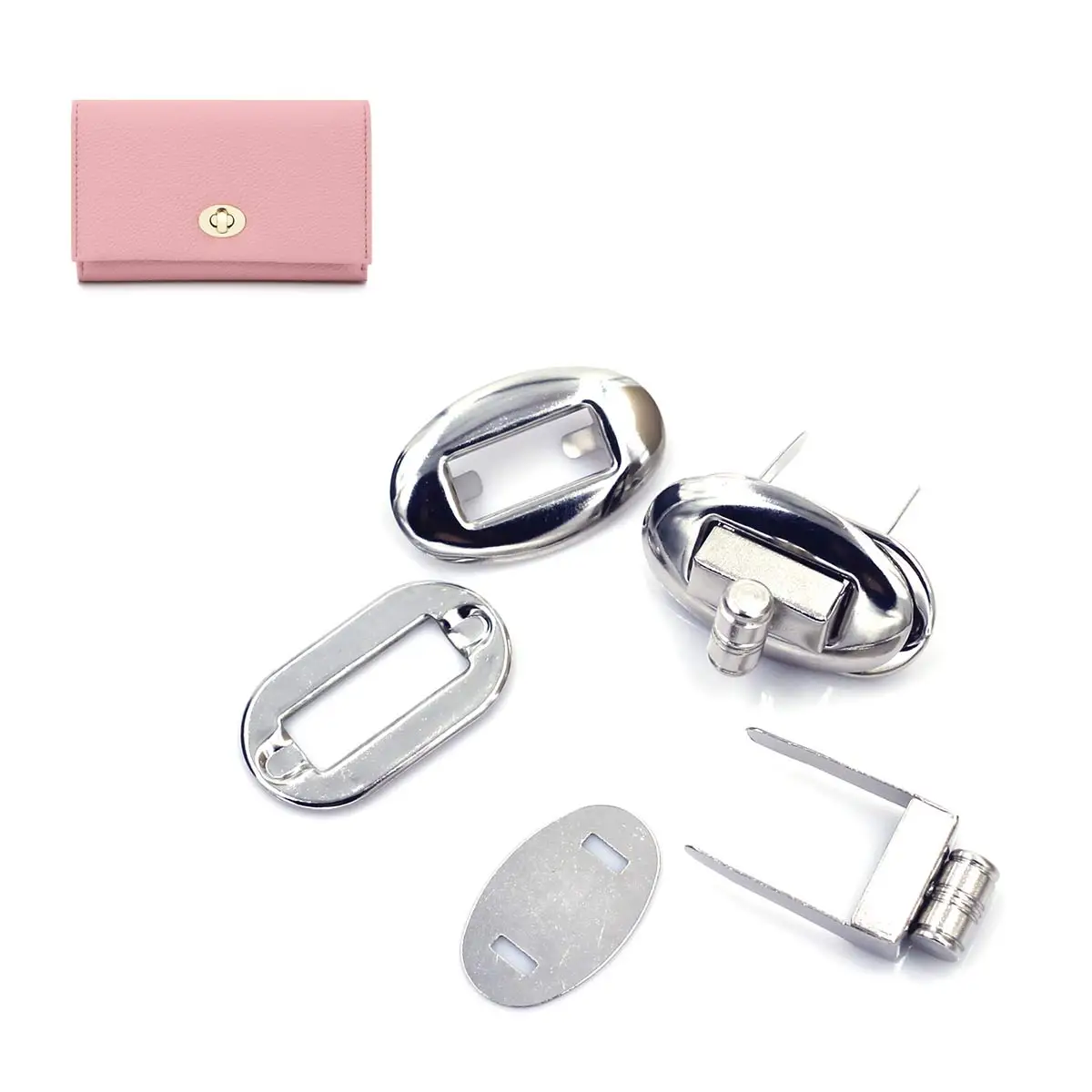 

DIY Purse Handbag Turn Locks Twist Switch Clasp Clutch Buckles Luggage Accessories Leather Handicrafts Bag Hardware