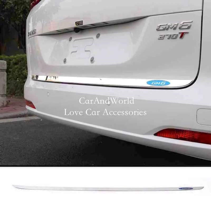 For GAC GM6 M6 PRO 2019-2024 Stainless Steel Rear Trunks Tail Door Gate Strips Front Engine Guard Trims Car Accessories