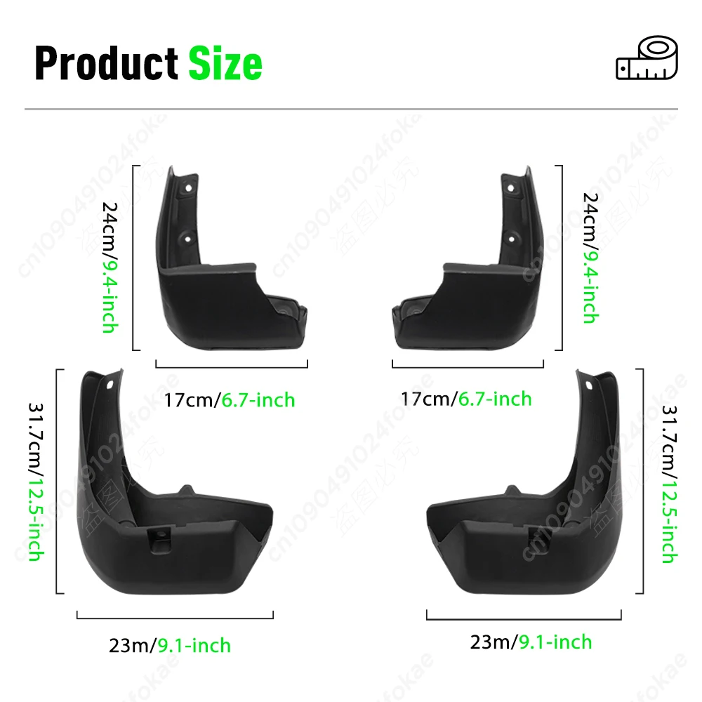 For Honda Fit Jazz GK5 MK3 2014 2015 2016 2017 Fender Mudguard Mud Flaps Guard Splash Flap Mudguards Car Accessories